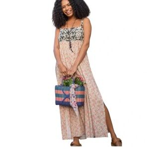 Natural Life Patti Floral Patchwork Maxi Dress Size Med